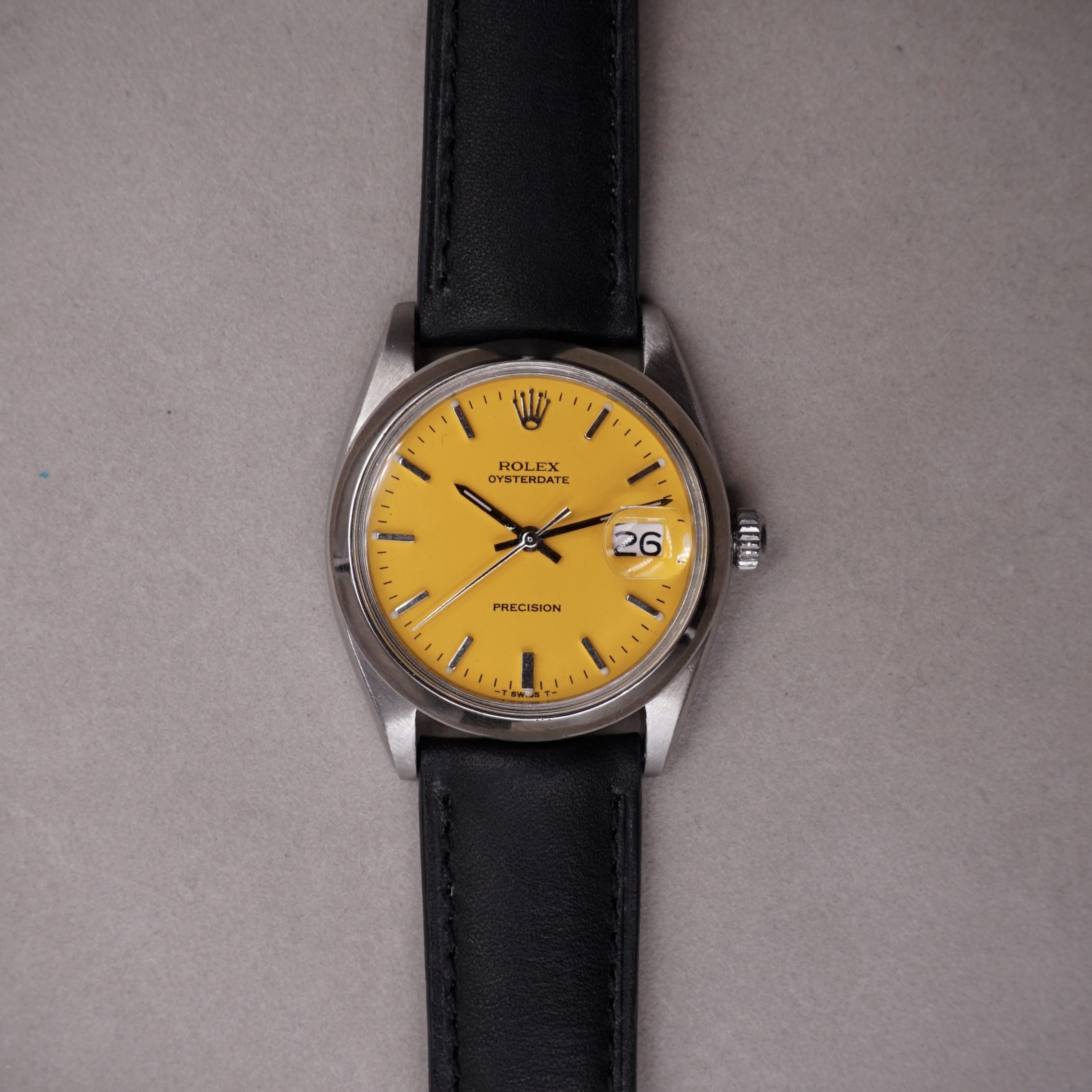 ROLEX OYSTERDATE PRECISION - CADRAN CUSTOM JAUNE