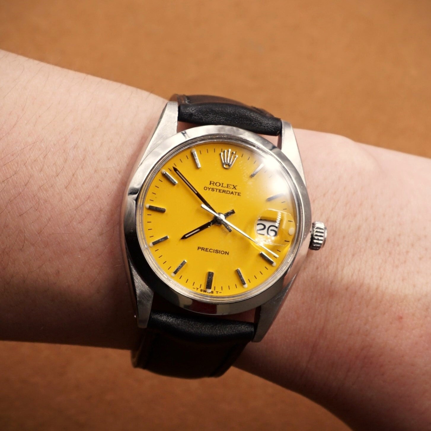 ROLEX OYSTERDATE PRECISION - CUSTOM YELLOW DIAL