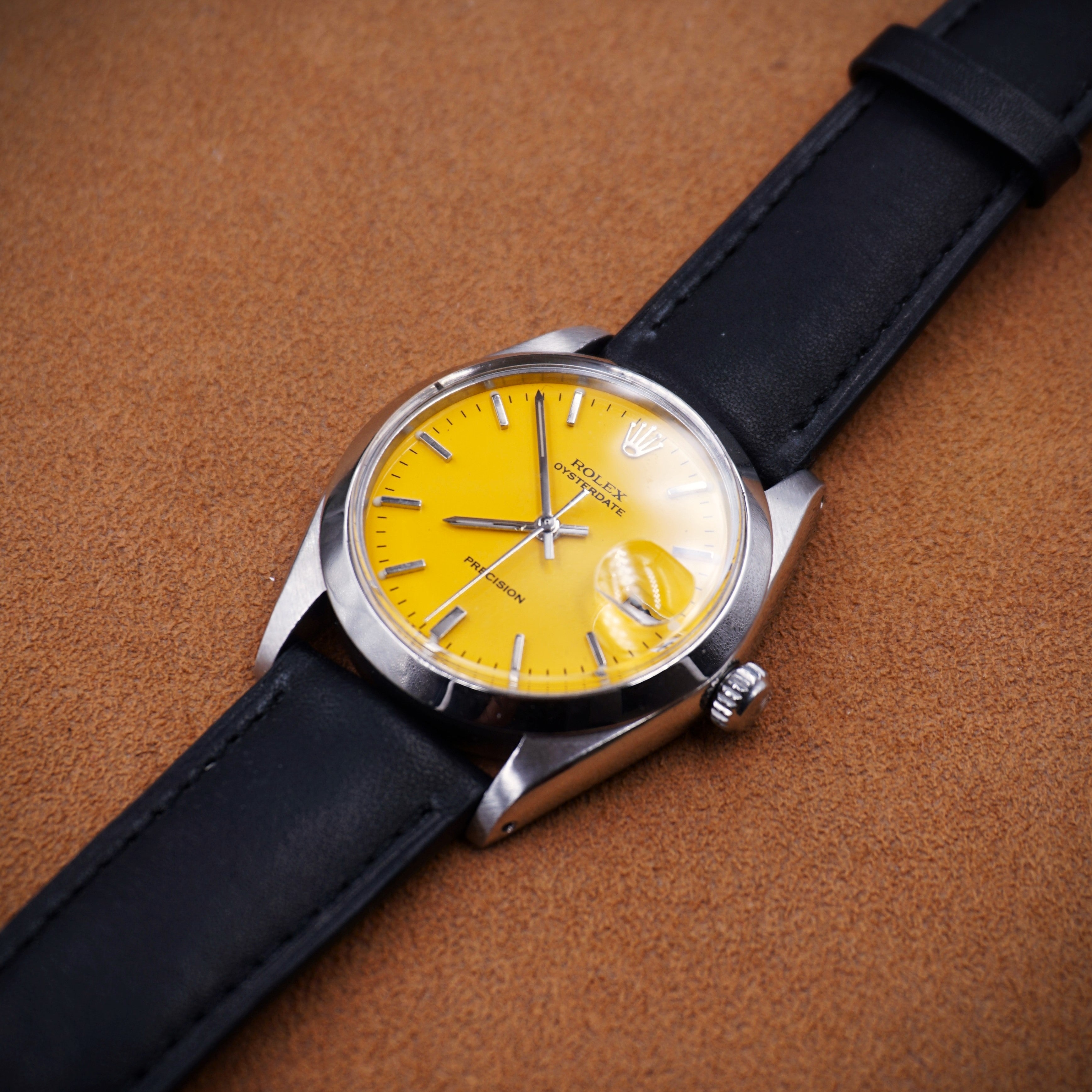 ROLEX OYSTERDATE PRECISION - CADRAN CUSTOM JAUNE