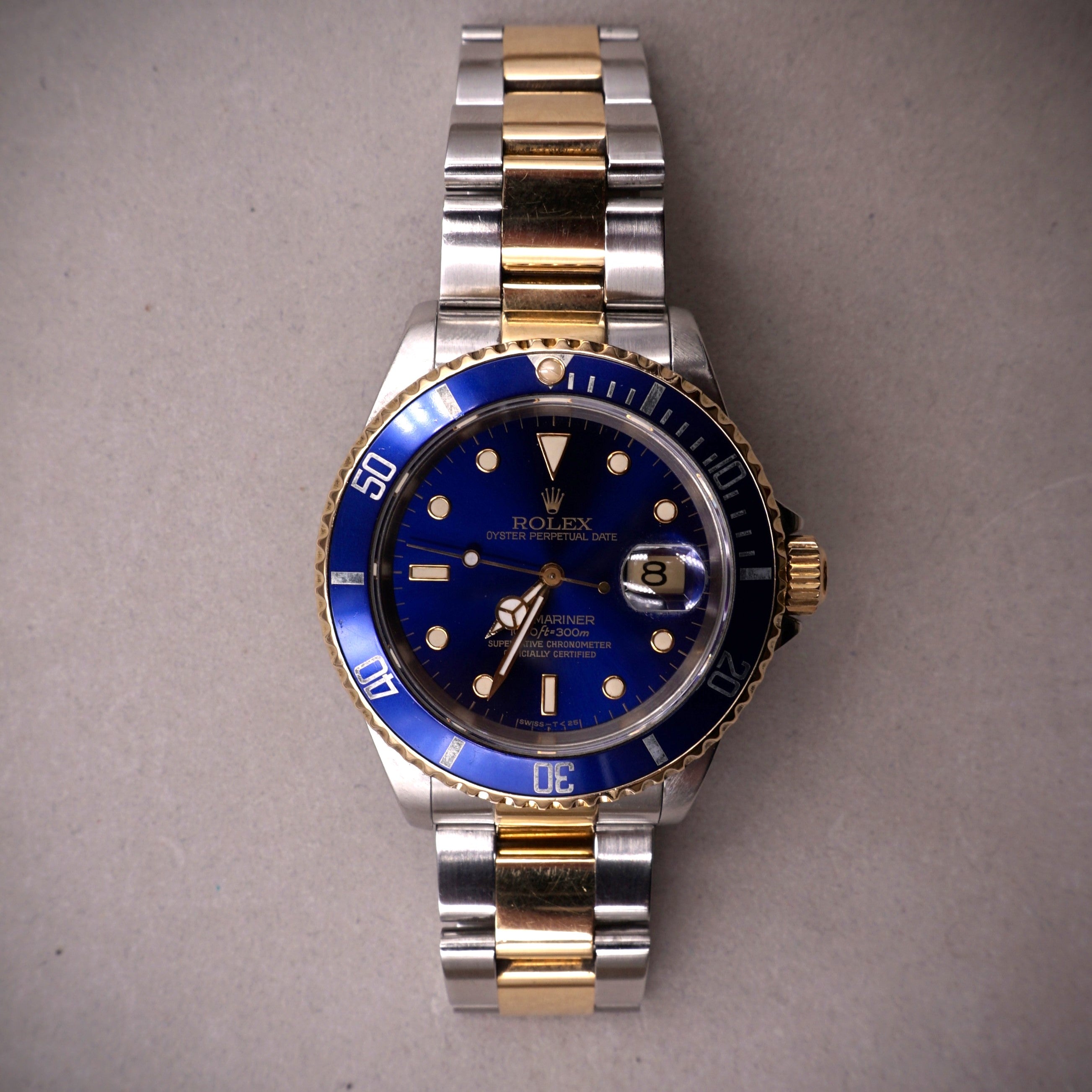 ROLEX SUBMARINER DATE OR ET ACIER BLEUE