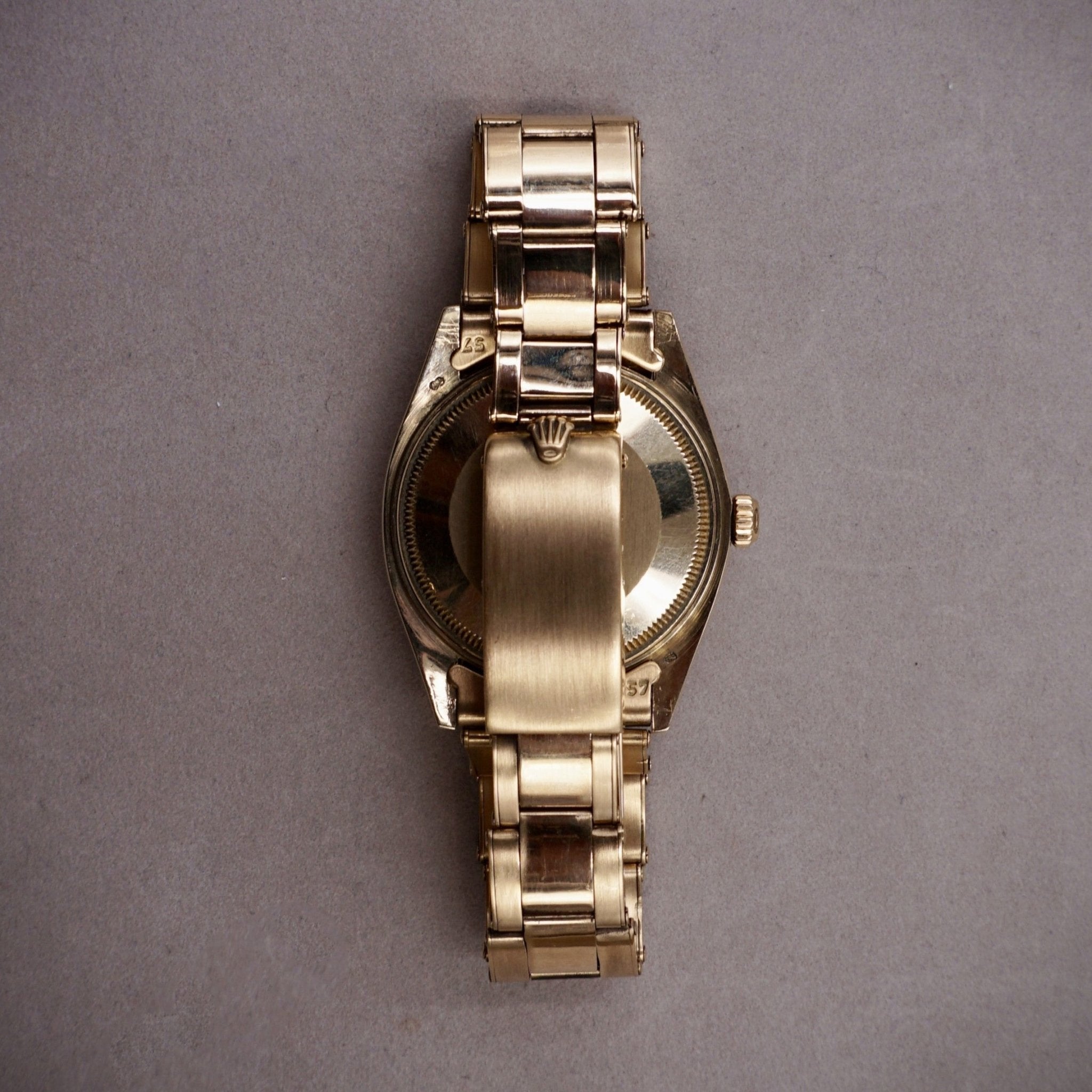 ROLEX OYSTER DATE OR JAUNE - montre vintage - Contre - Temps Paris