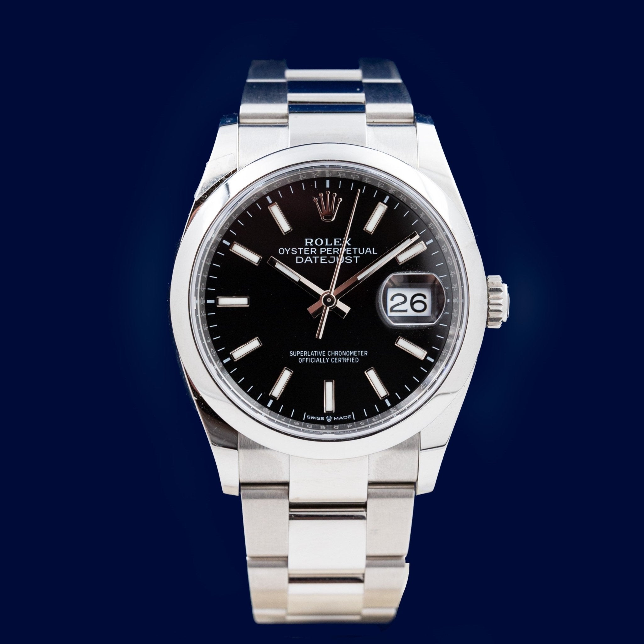 ROLEX DATEJUST 36 ACIER - montre vintage - Contre - Temps Paris