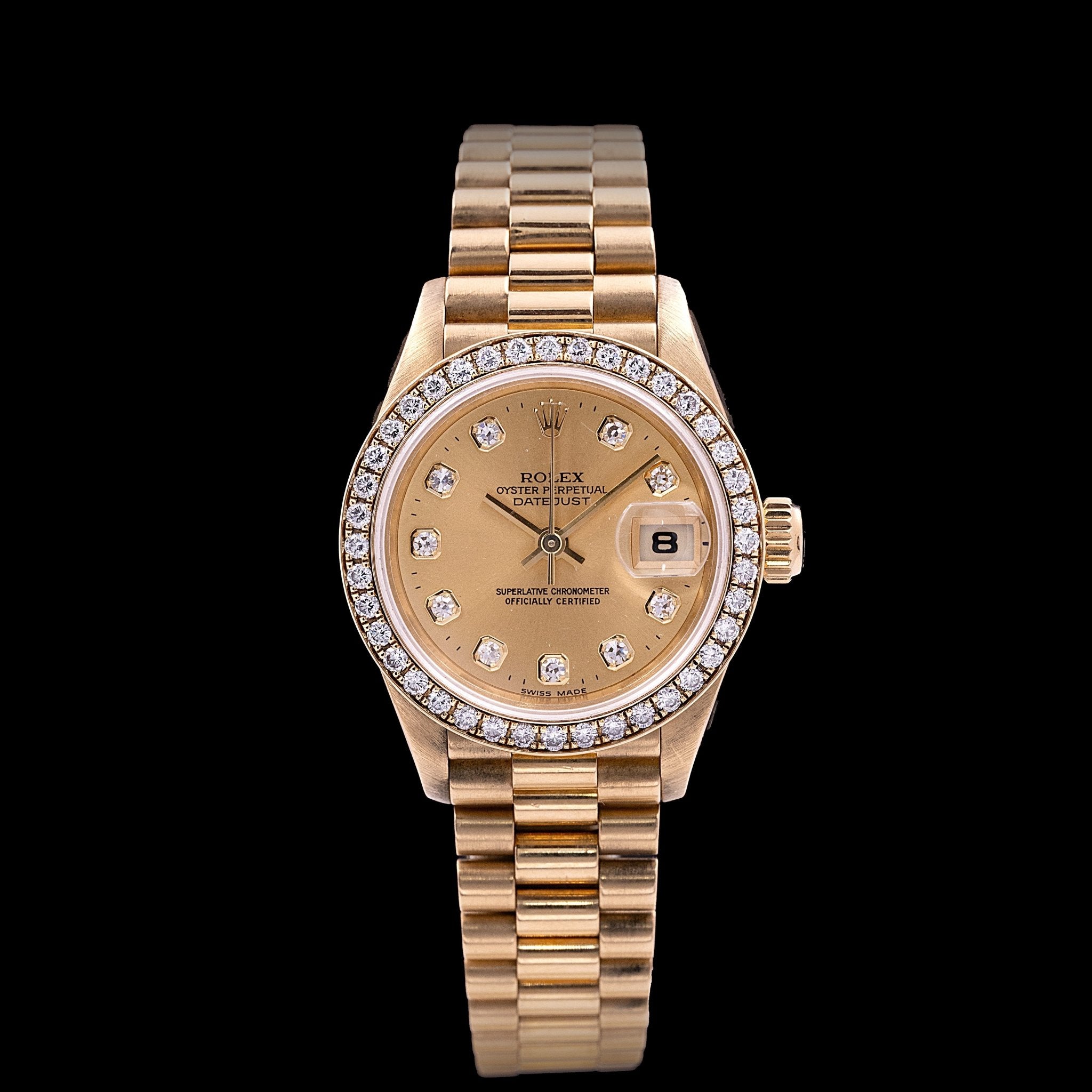 Rolex Lady - Datejust Or Jaune Ref. 69138, circa 1995 - montre vintage - Contre - Temps Paris