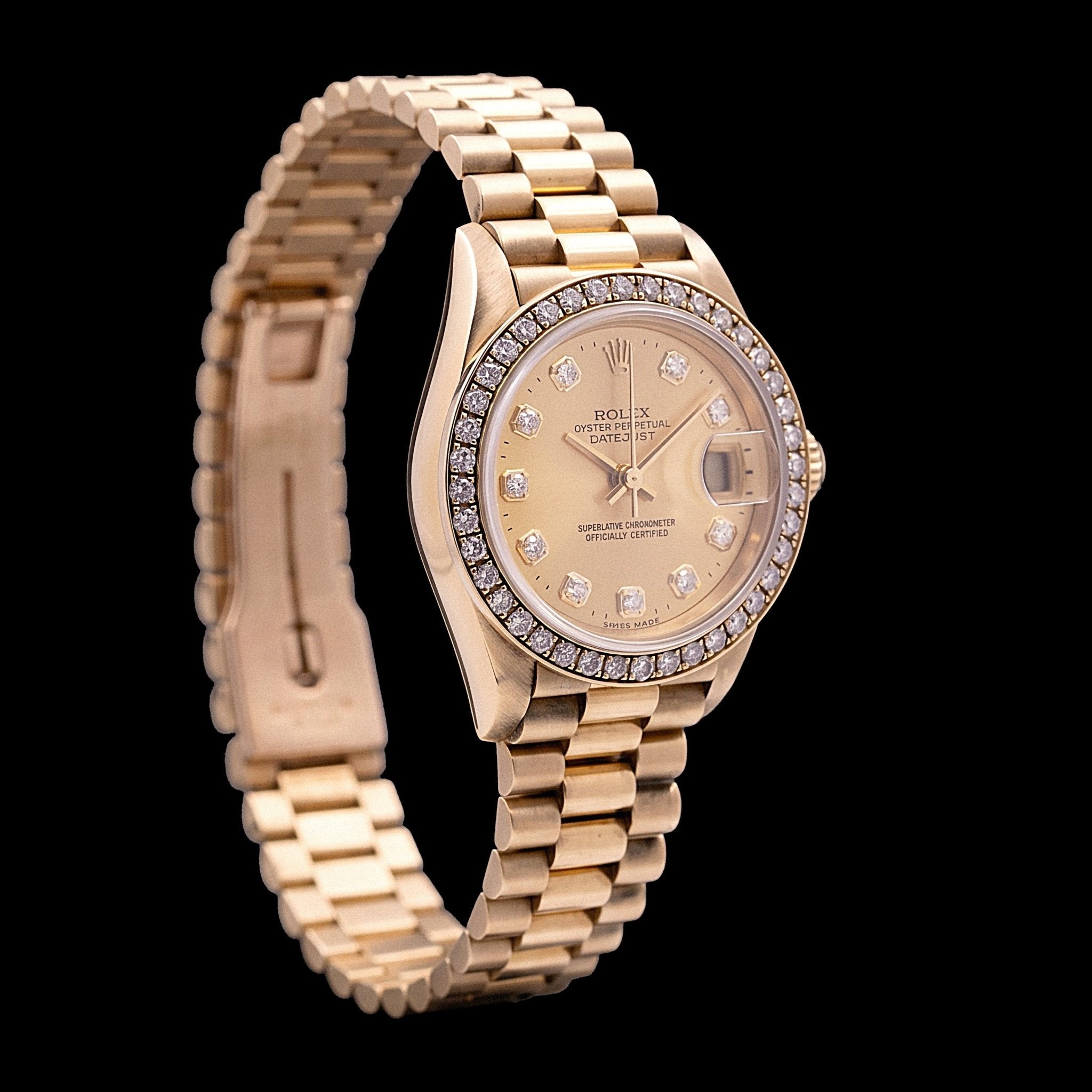 Rolex Lady - Datejust Or Jaune Ref. 69138, circa 1995 - montre vintage - Contre - Temps Paris