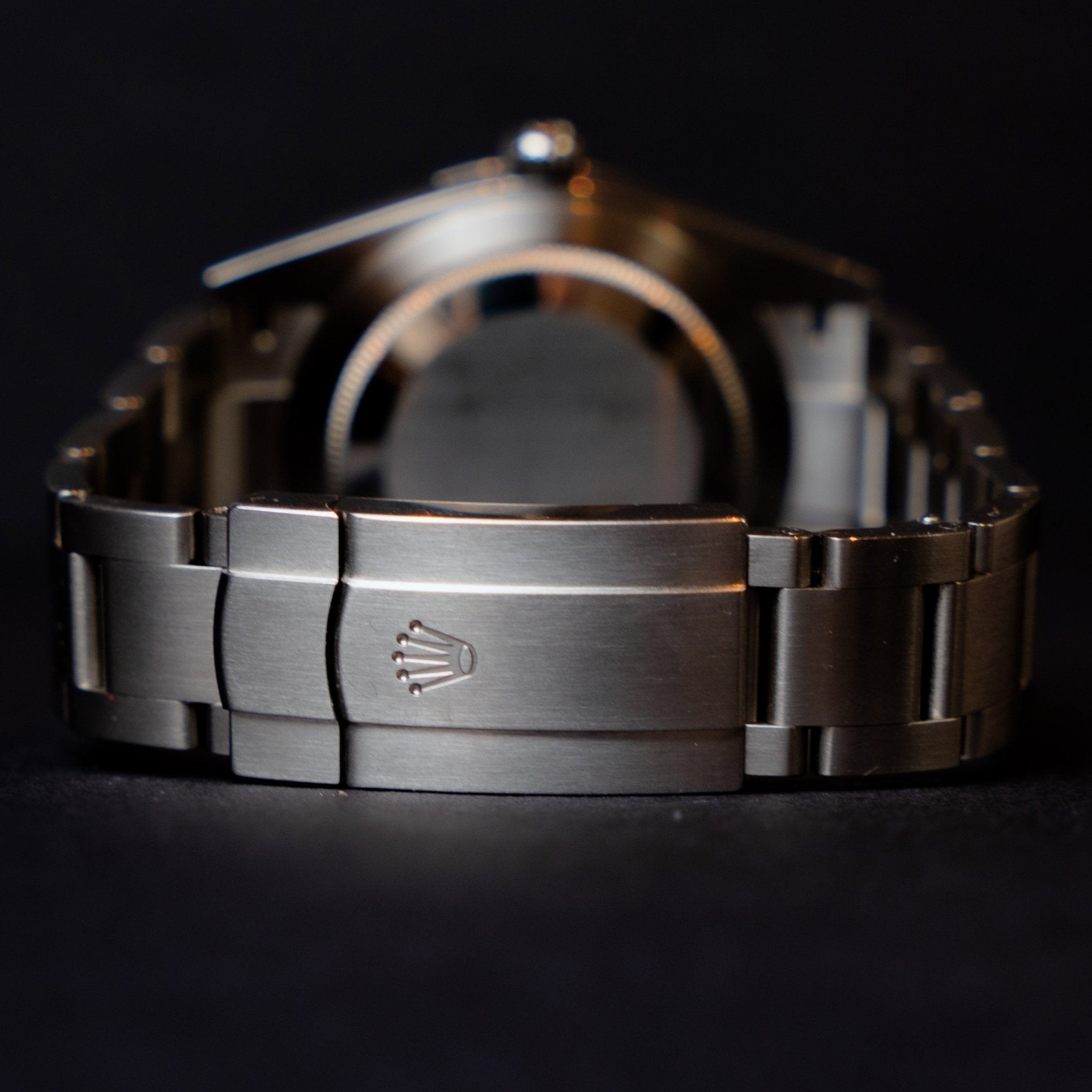 ROLEX OYSTER PERPETUAL BLEU TIFFANY - montre vintage - Contre - Temps Paris