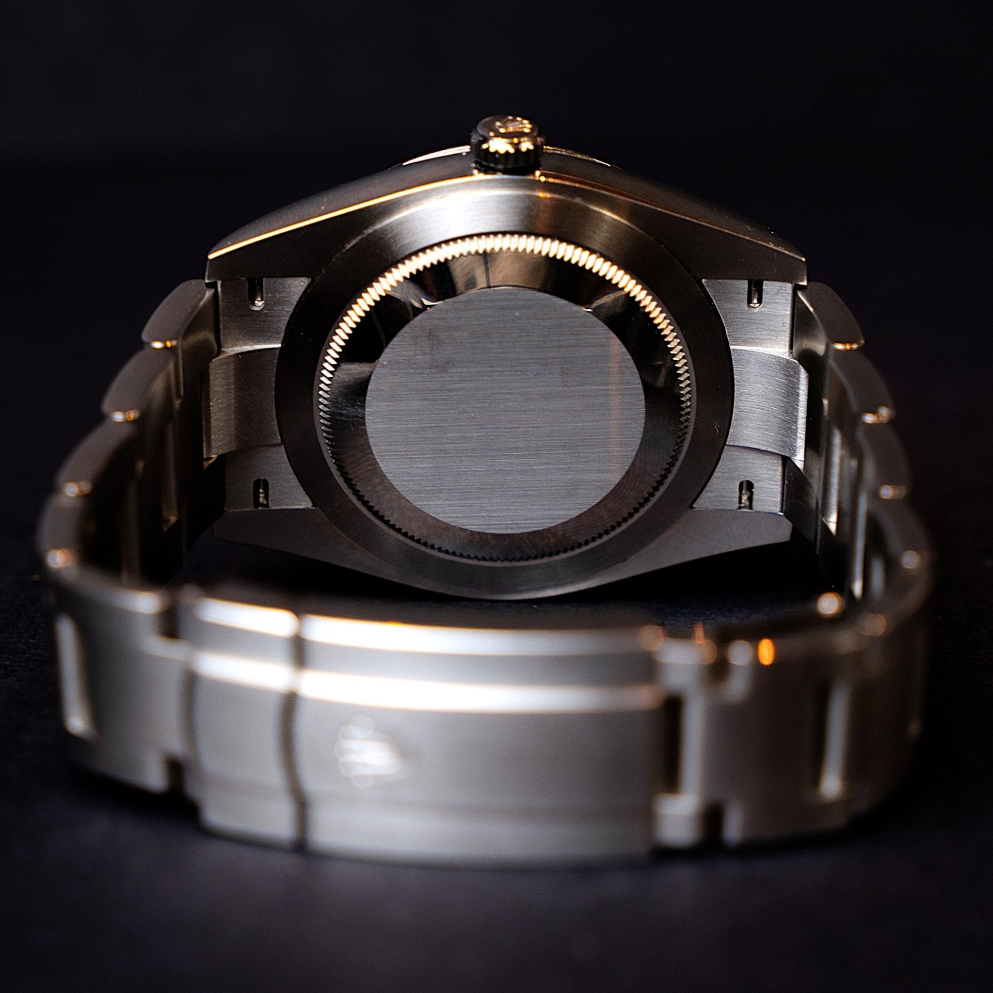 ROLEX OYSTER PERPETUAL BLEU TIFFANY - montre vintage - Contre - Temps Paris