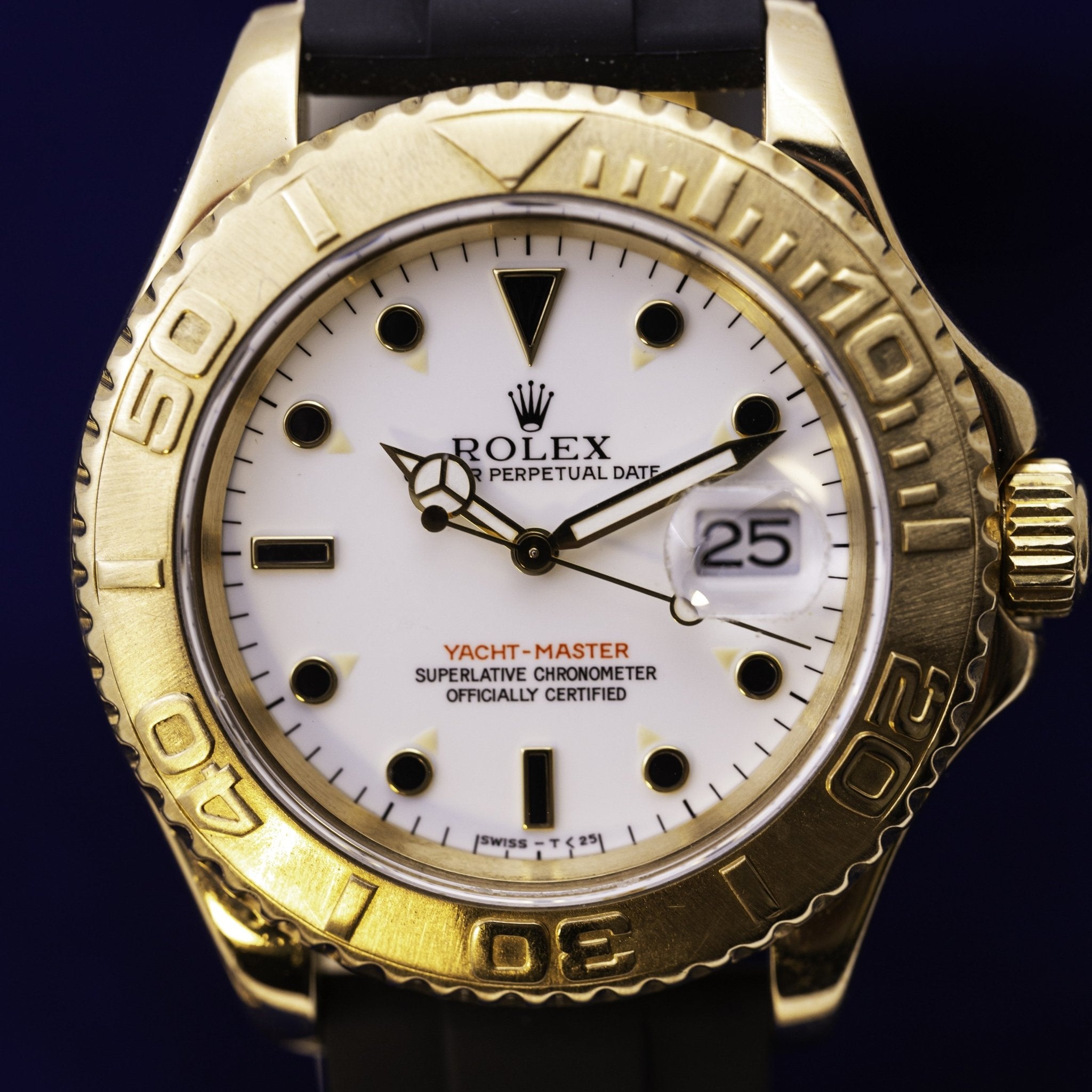 ROLEX YACHT - MASTER 40 MM OR - montre vintage - Contre - Temps Paris