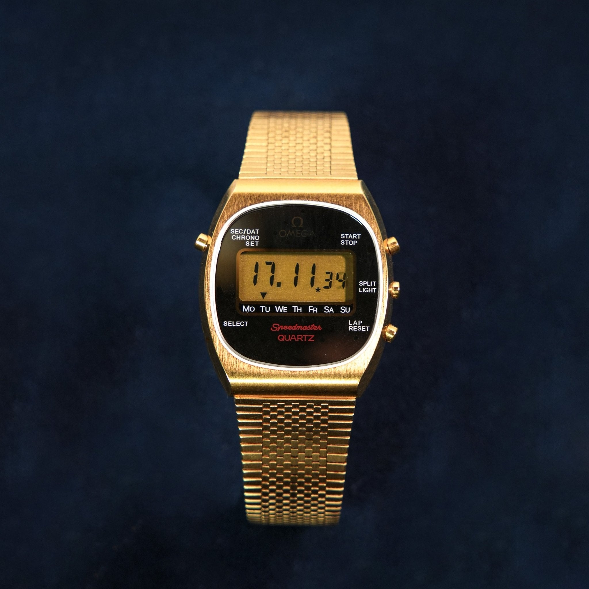 OMEGA SPEEDMASTER QUARTZ - montre vintage - Contre - Temps Paris