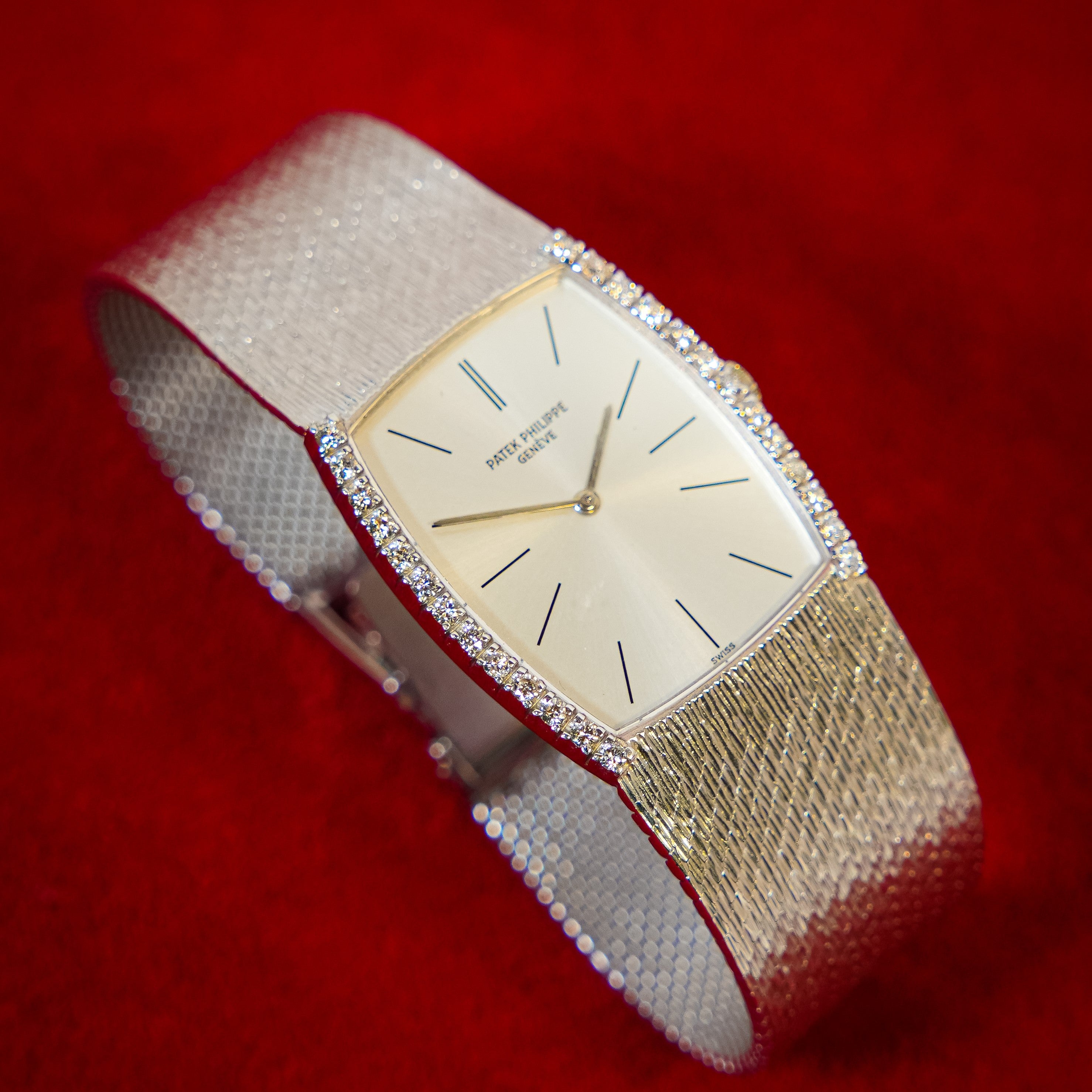 PATEK PHILIPPE ULTRA FLAT GONDOLO WHITE GOLD AND DIAMONDS