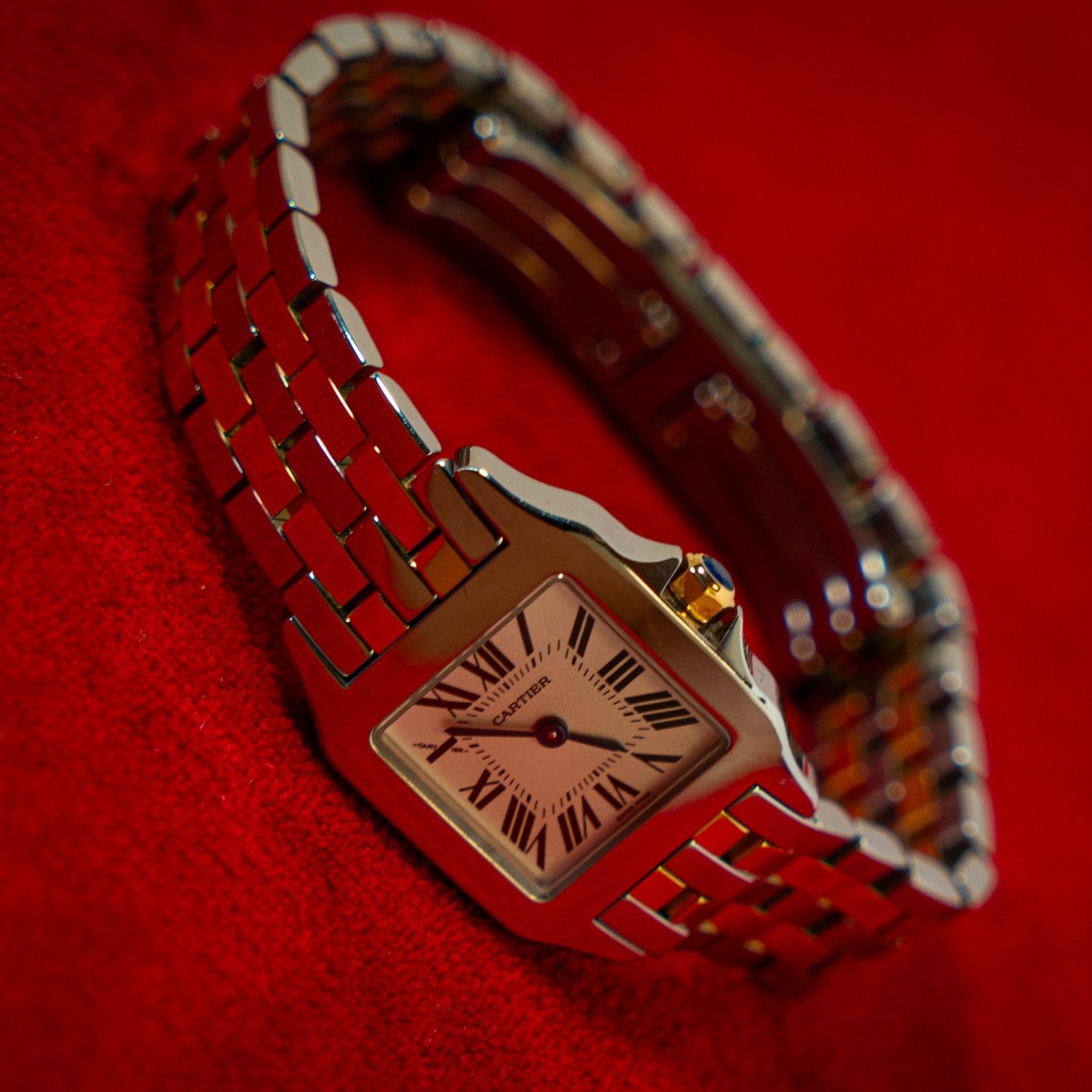 CARTIER SANTOS DEMOISELLE OR ET ACIER - montre vintage - Contre - Temps Paris