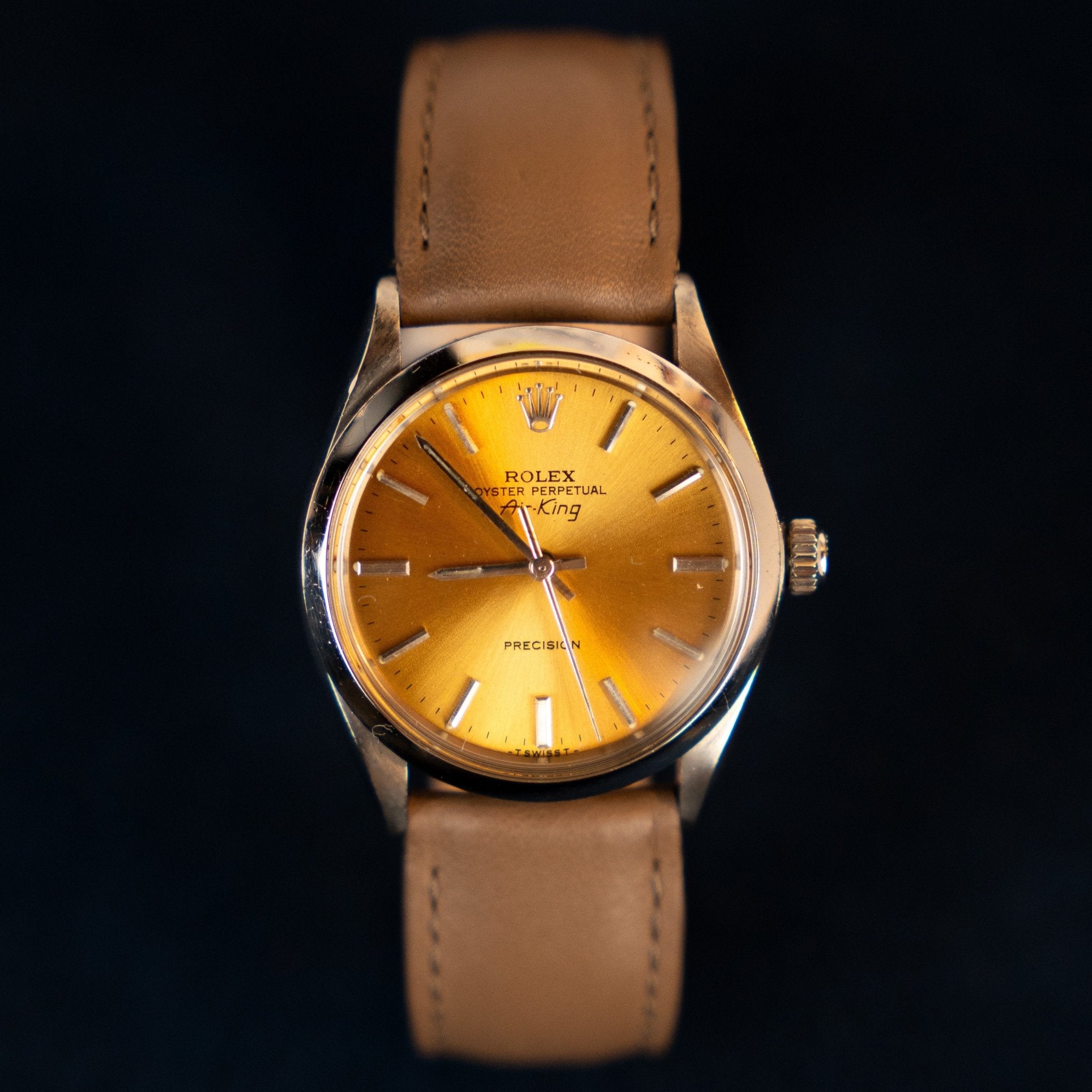 ROLEX AIR KING PRECISION CHAMPAGNE - montre vintage - Contre - Temps Paris