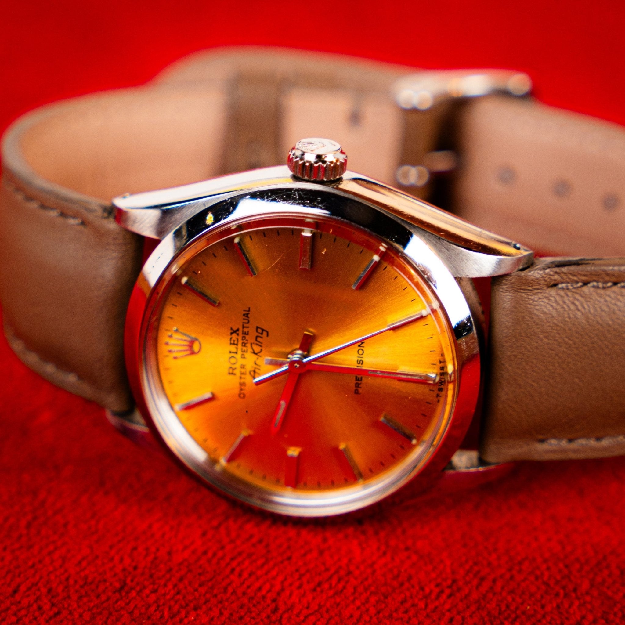 ROLEX AIR KING PRECISION CHAMPAGNE - montre vintage - Contre - Temps Paris