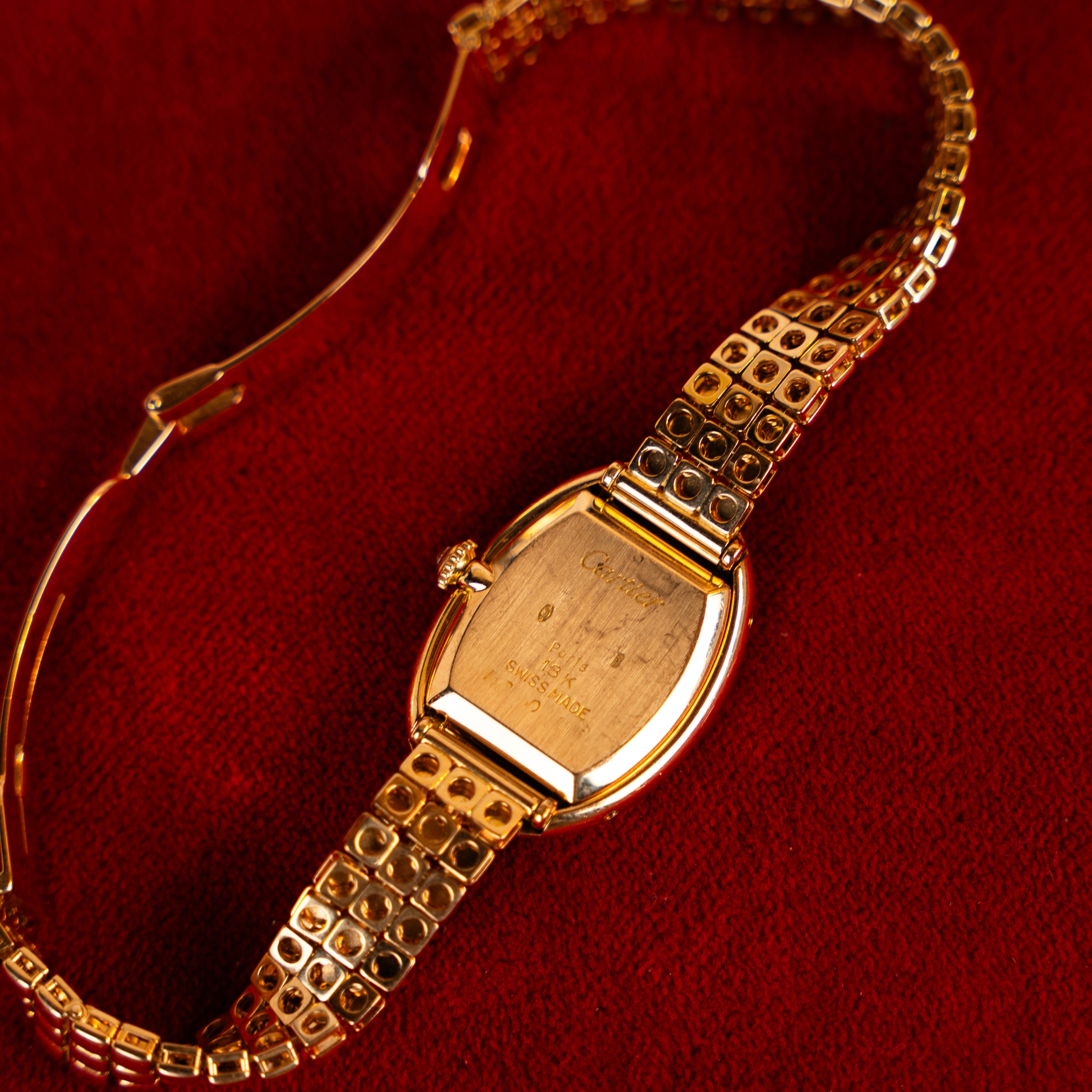 CARTIER DOUBLE GODRON GOLD AND DIAMOND BAIGNOIRE