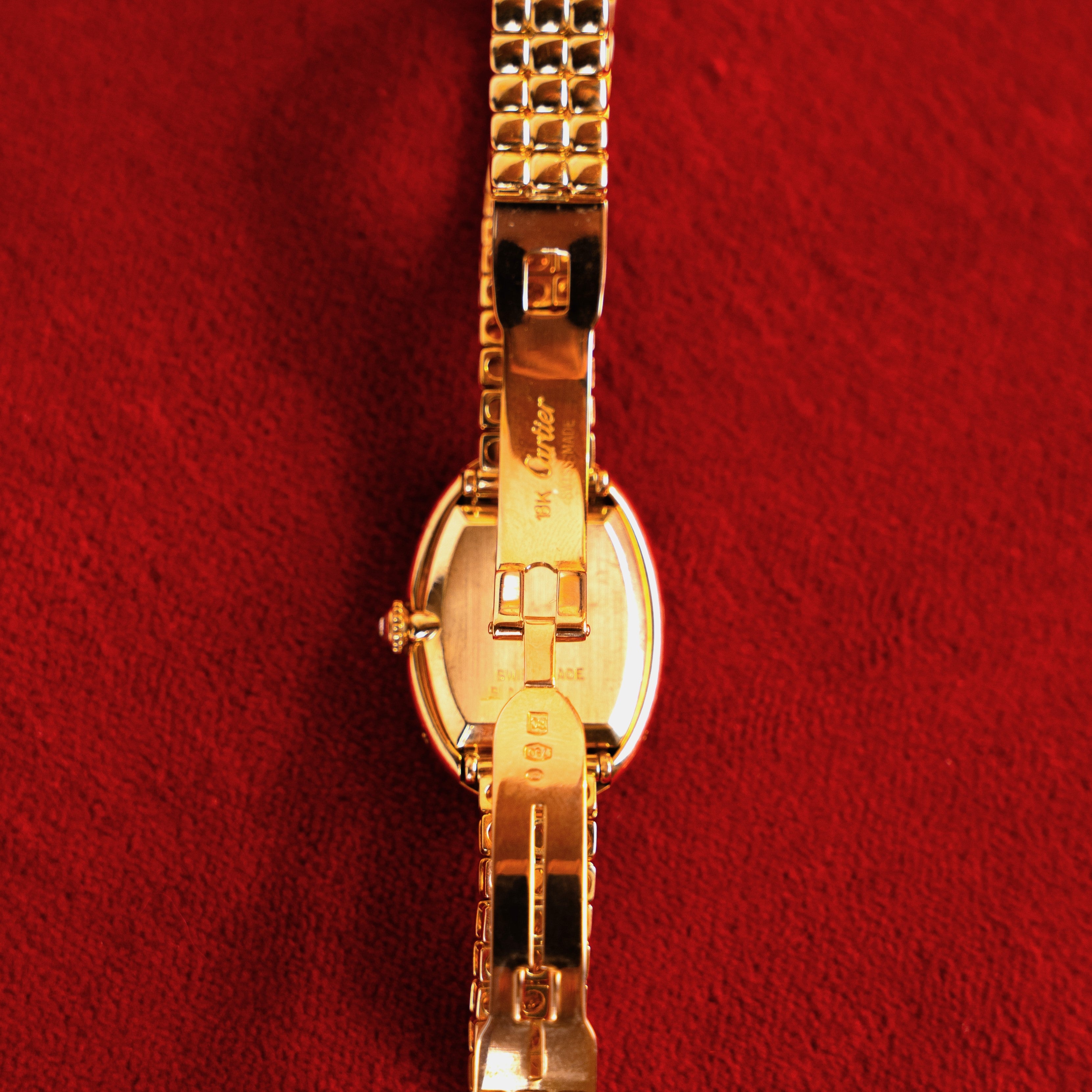 CARTIER DOUBLE GODRON GOLD AND DIAMOND BAIGNOIRE