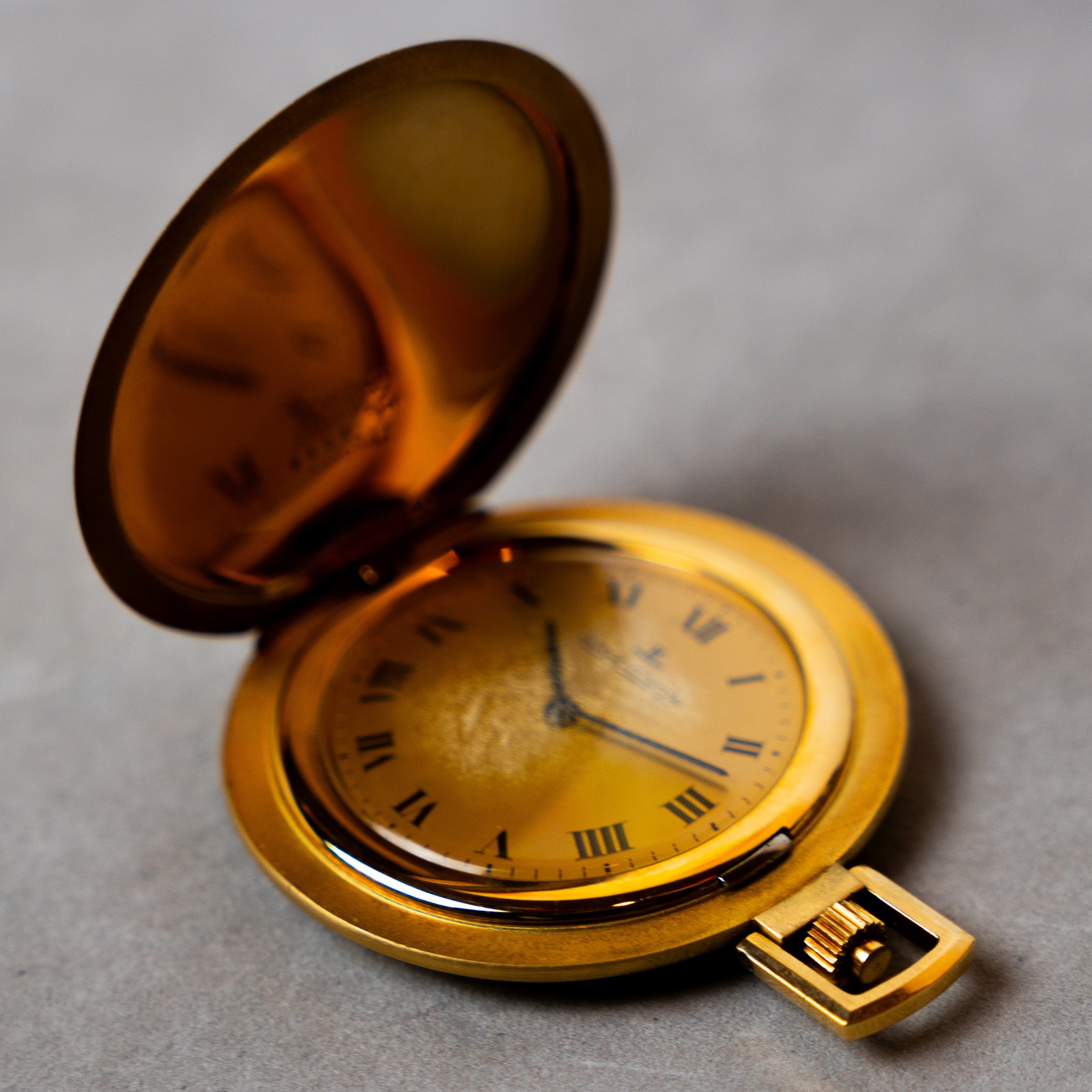 JAEGER-LECOULTRE GOLD SAVONETTE TYPE POCKET WATCH