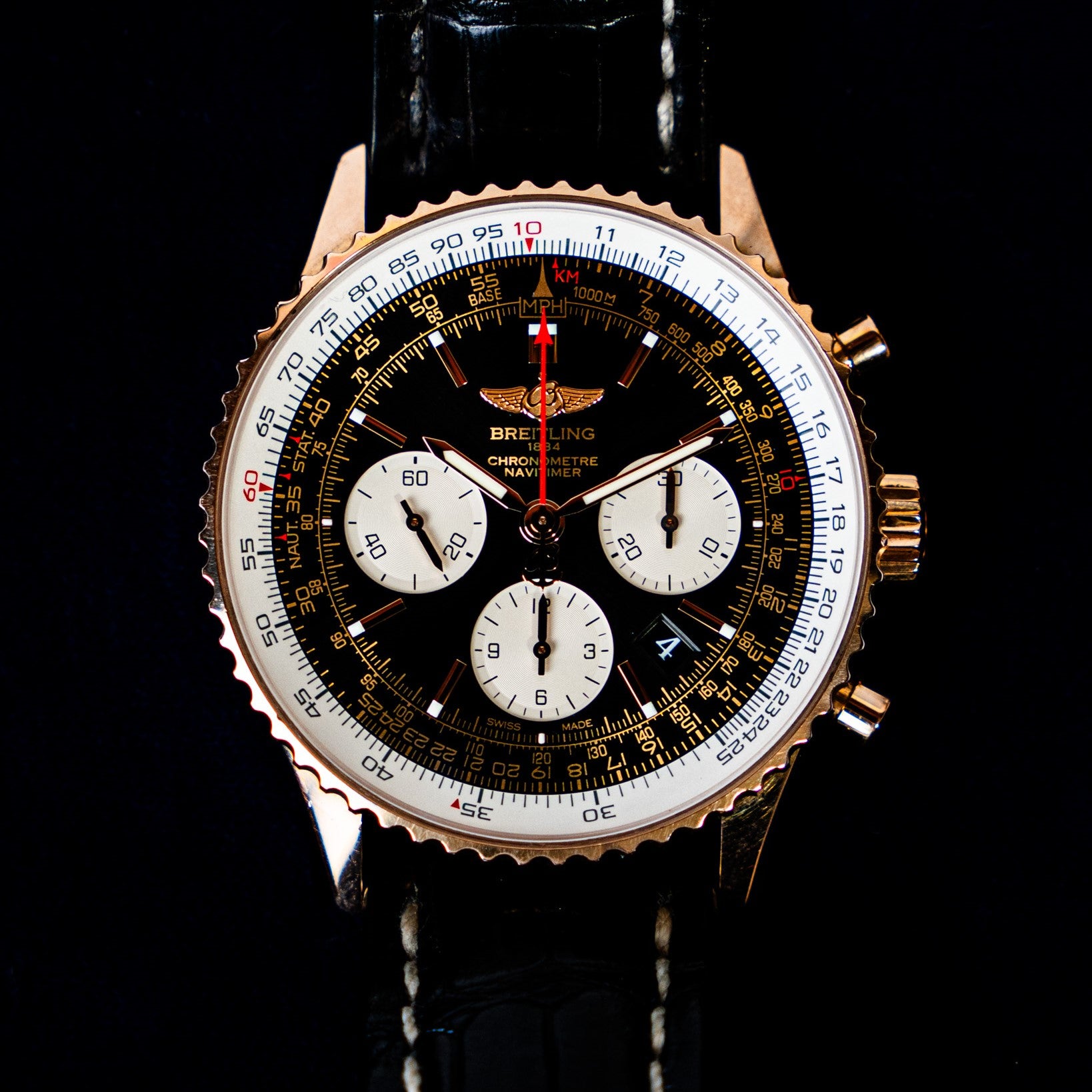 BREITLING NAVITIMER CHRONOGRAPHE OU ROSE