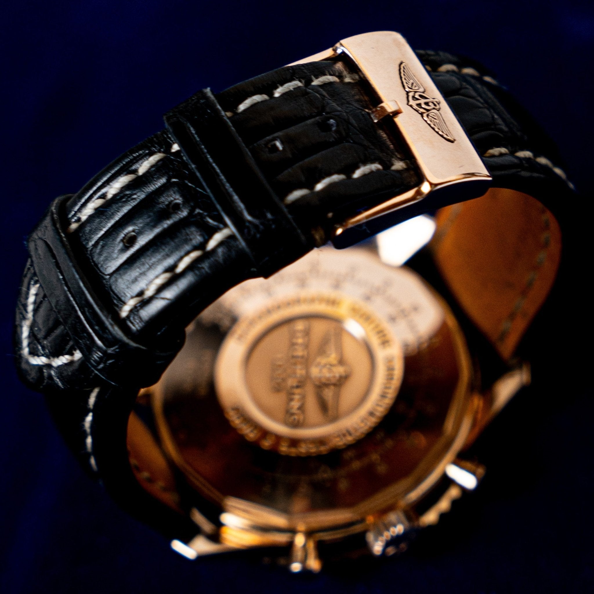 BREITLING NAVITIMER CHRONOGRAPHE OR ROSE - montre vintage - Contre - Temps Paris