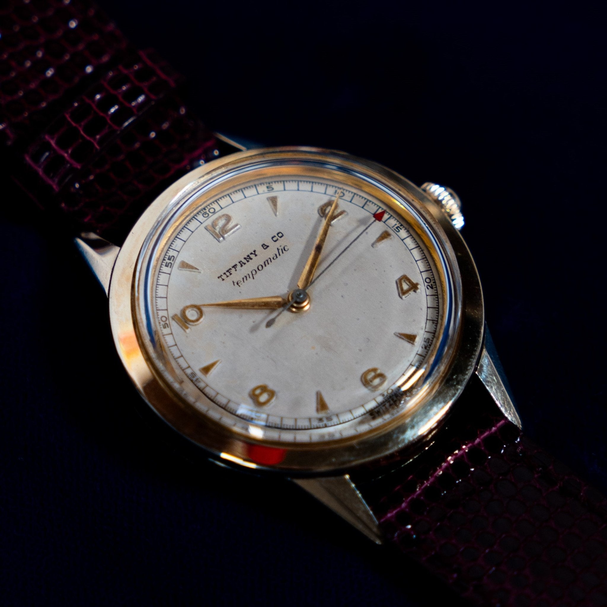 TIFFANY & CO TEMPOMATIC OR - montre vintage - Contre - Temps Paris