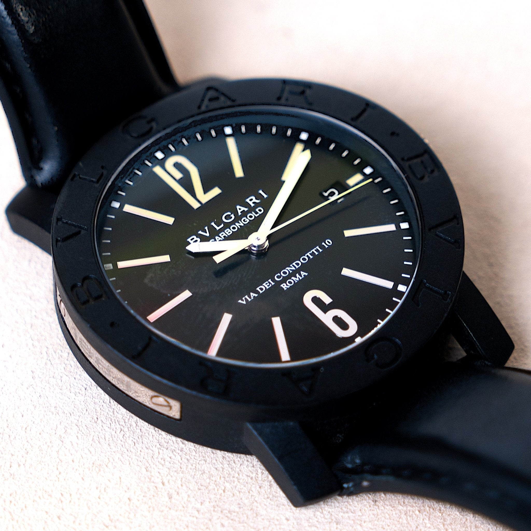 BULGARI CARBONGOLD ROMA - montre vintage - Contre - Temps Paris