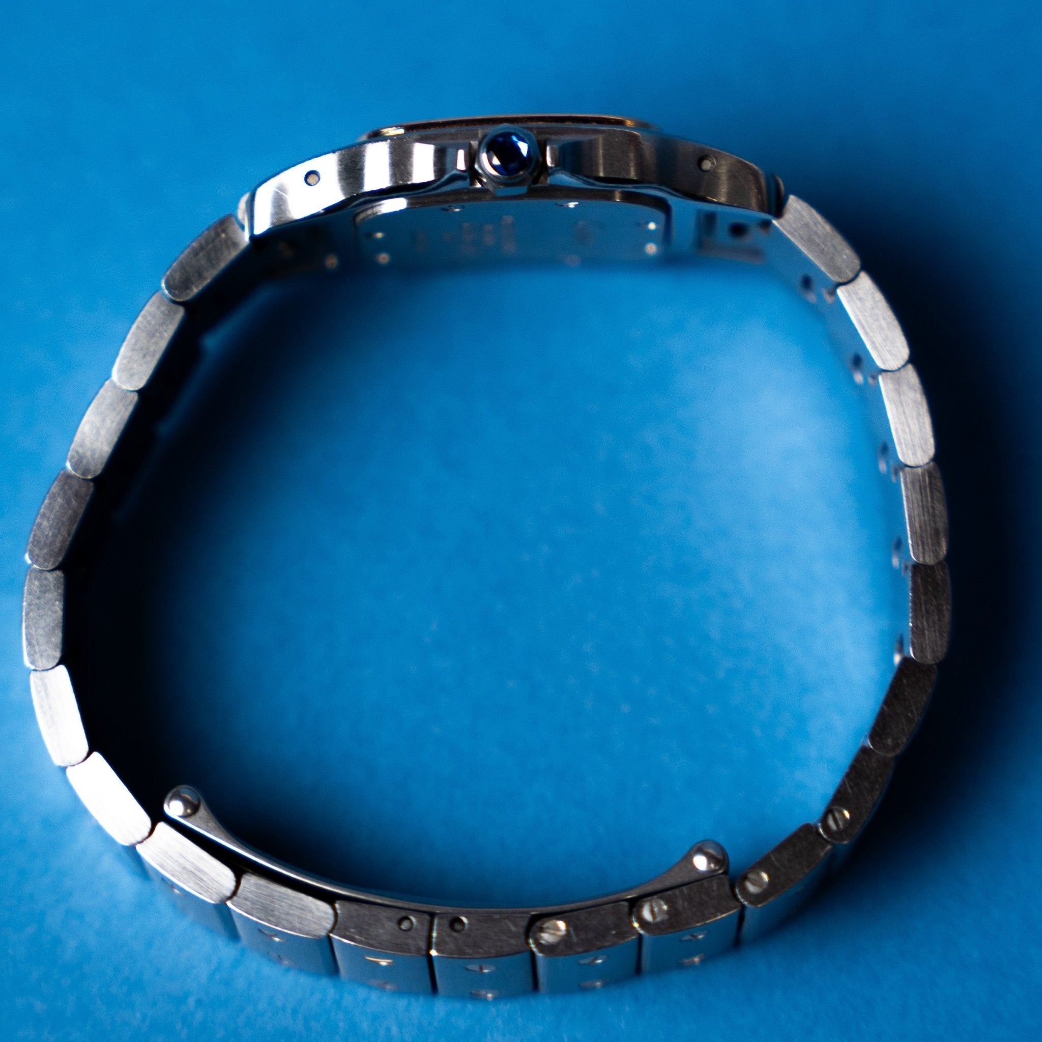 CARTIER SANTOS GALBEE OR ET ACIER - montre vintage - Contre - Temps Paris