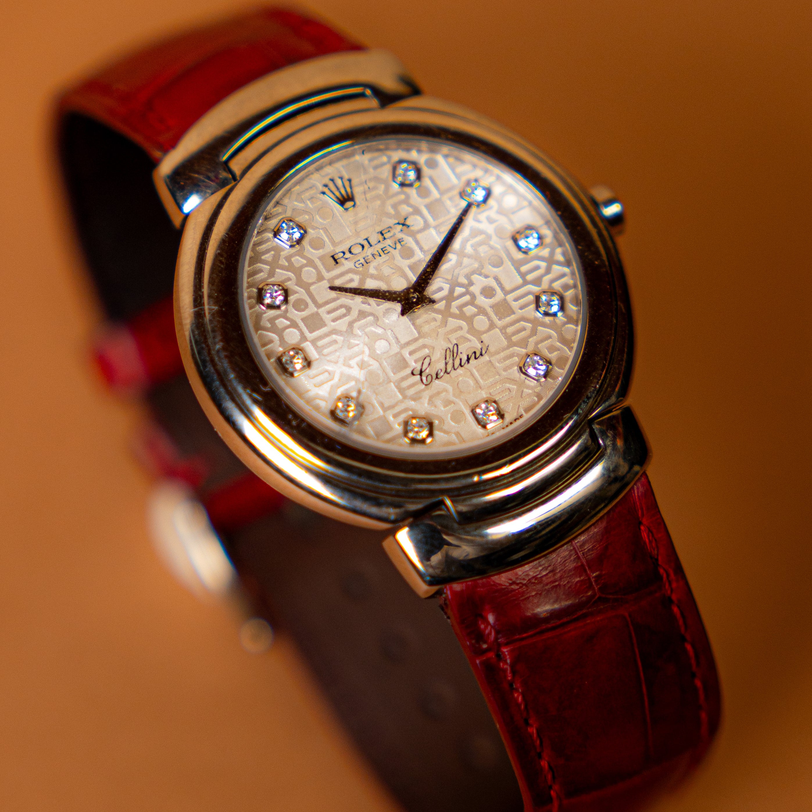 ROLEX CELLINI LADY OR BLANC