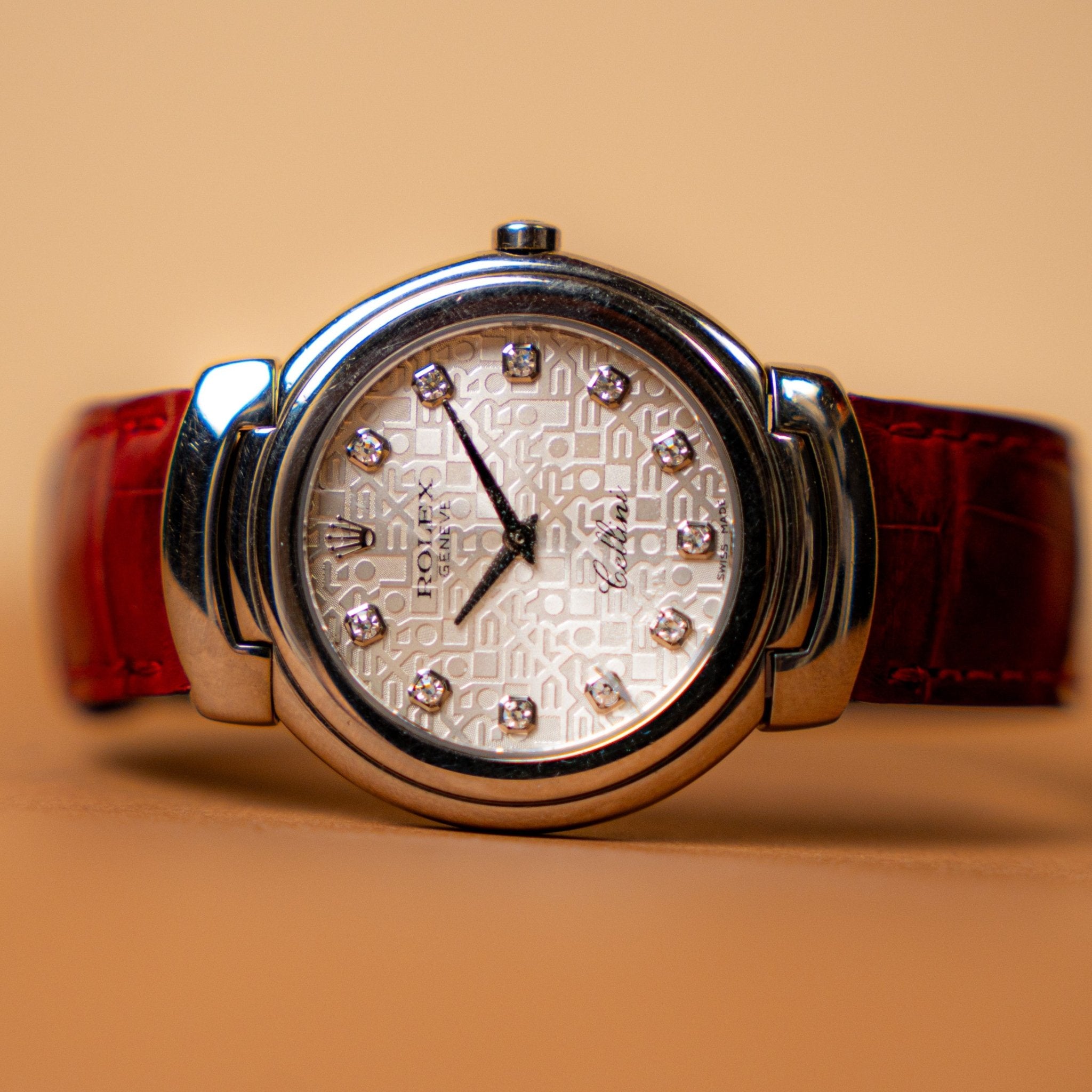 ROLEX CELLINI LADY OR BLANC - montre vintage - Contre - Temps Paris