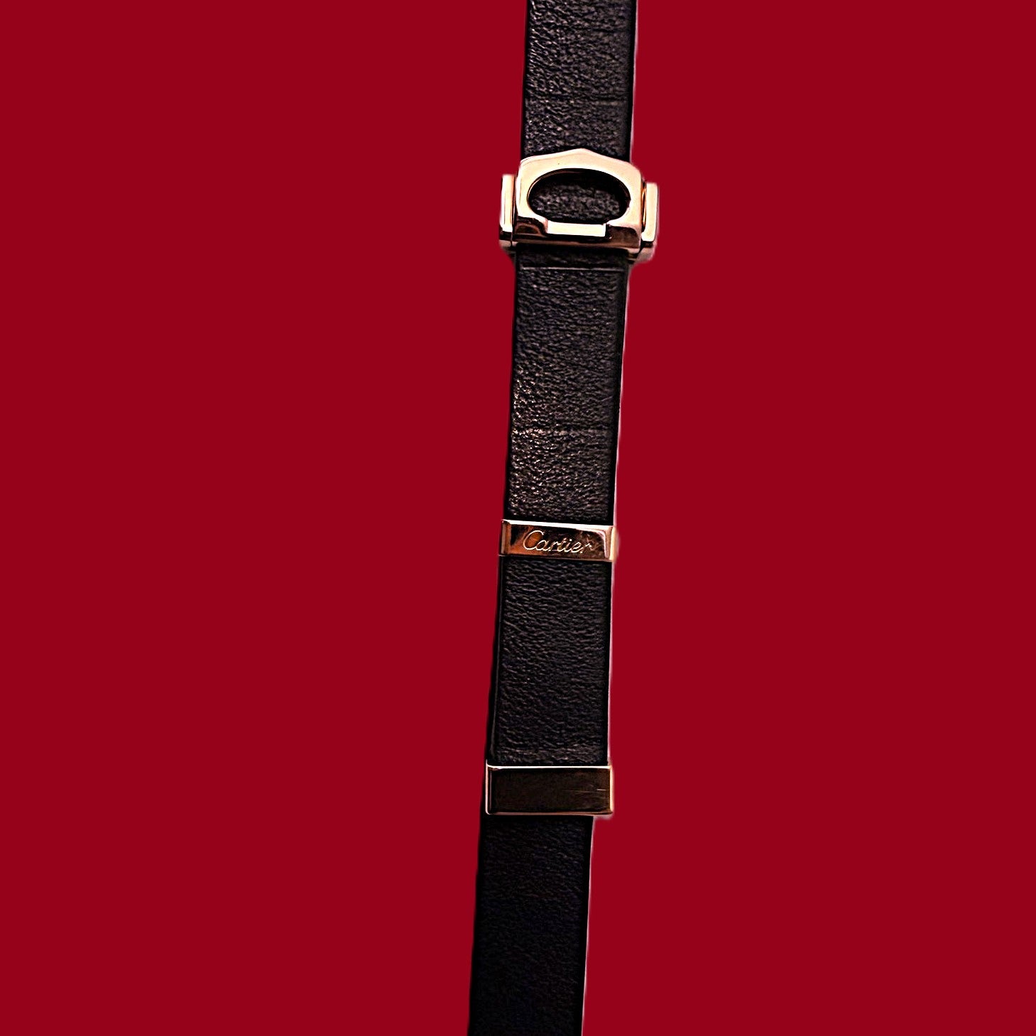 Cartier Tank Allongée Lanières Or Rose Ref. 2593, 2004 - montre vintage - Contre - Temps Paris