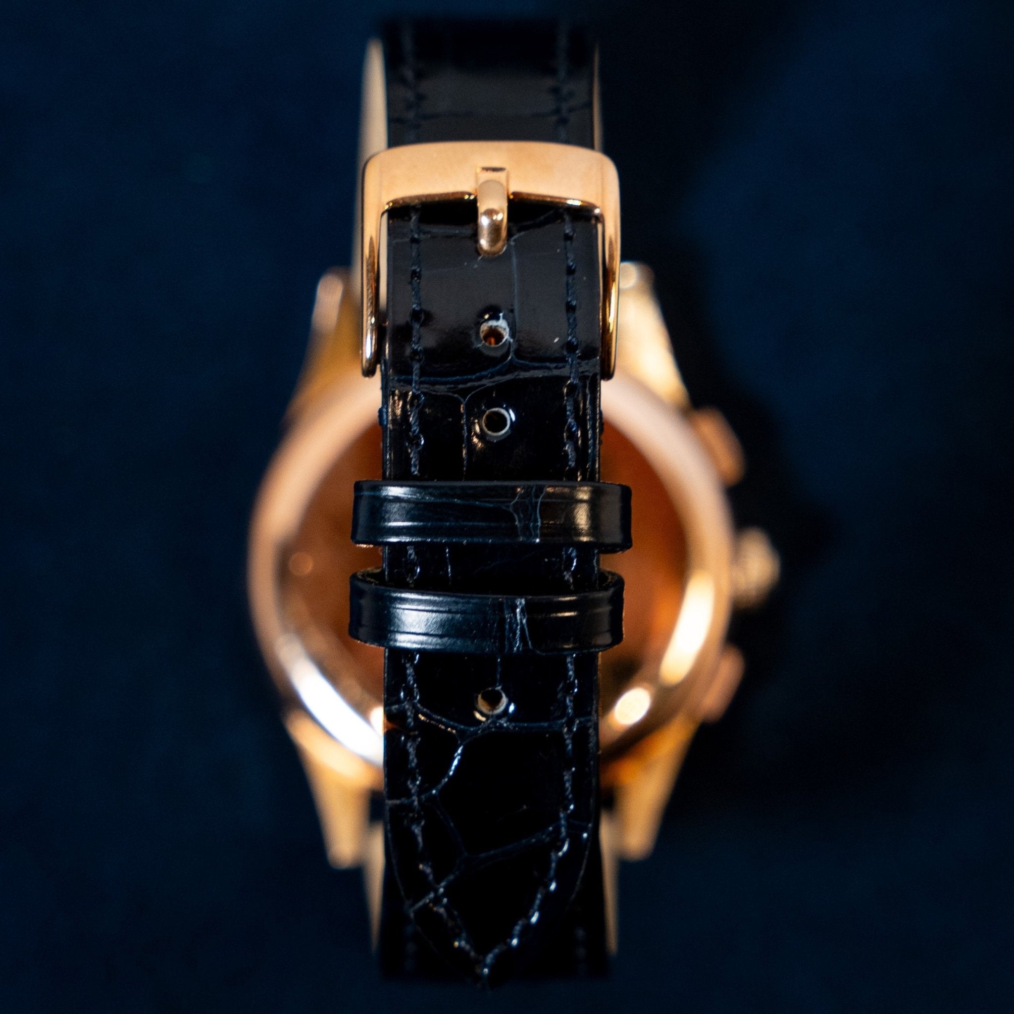 ZENITH CHRONOGRAPHE OR ROSE - montre vintage - Contre - Temps Paris