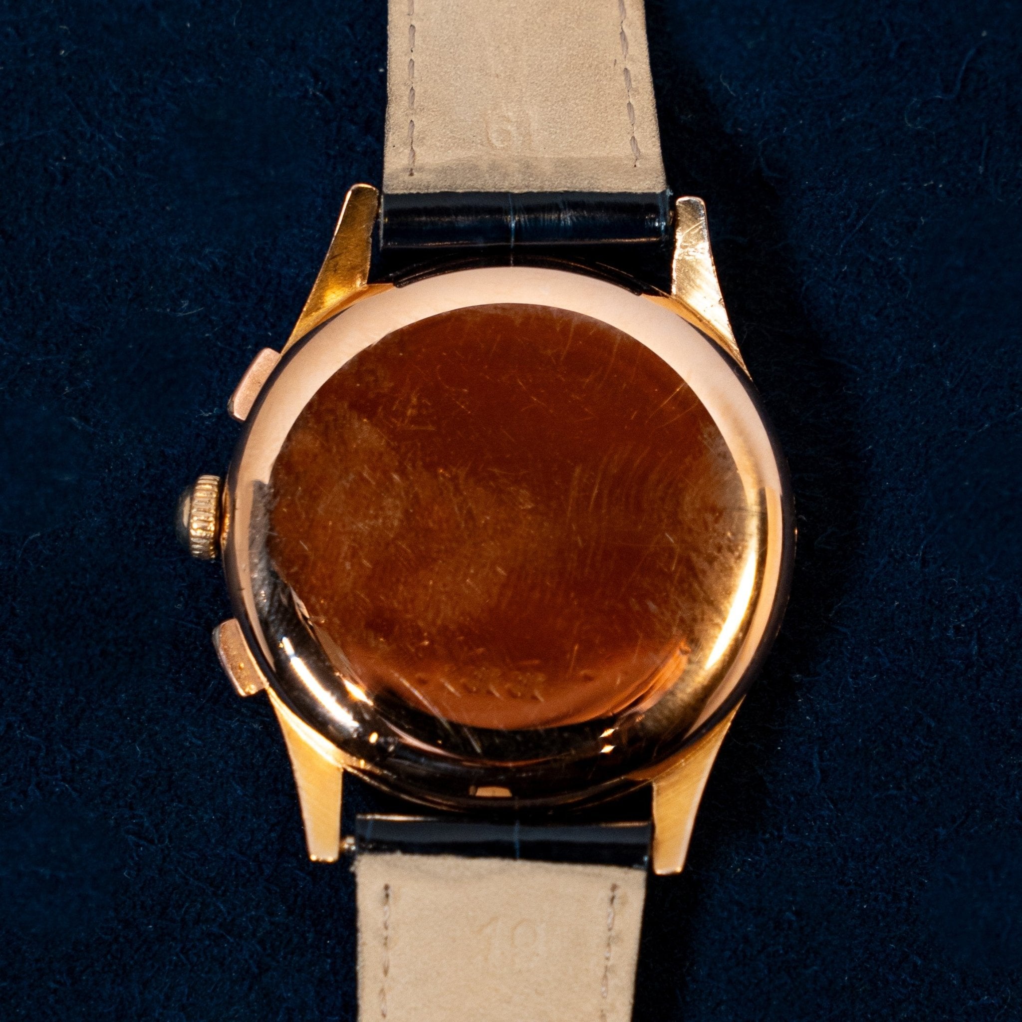 ZENITH CHRONOGRAPHE OR ROSE - montre vintage - Contre - Temps Paris