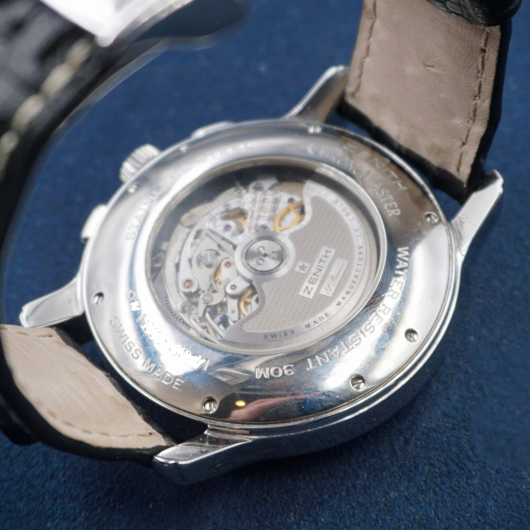 ZENITH - CHRONOMASTER EL PRIMERO - ACIER - montre vintage - Contre - Temps Paris